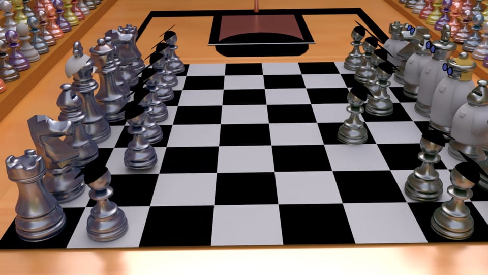 Arts VS Sciences chess animation